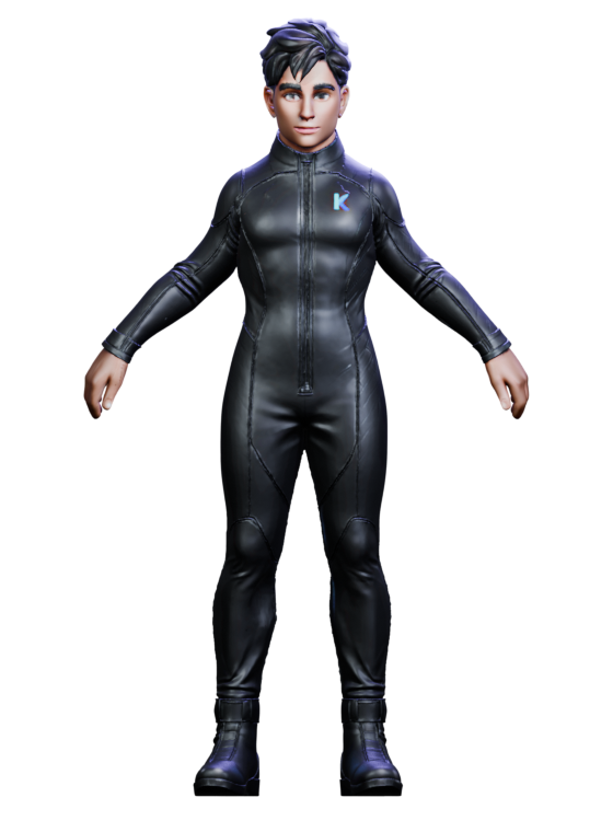 Freigegebener männlicher Koryena 3D-Desktop-Avatar
